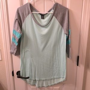 Aqua Rue 21 baseball tee